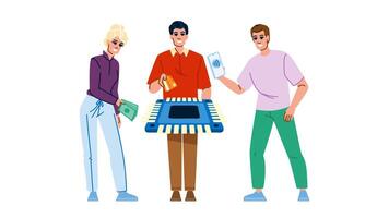 card payment processing vector