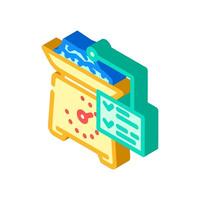 metal recycling waste sorting isometric icon illustration vector