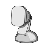 smart car holder phone cartoon illustration vector