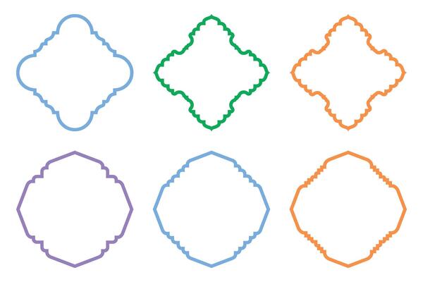 Vertical Oval Shape Thin Line grunge shape Brush stroke pictogram symbol visual illustration Set
