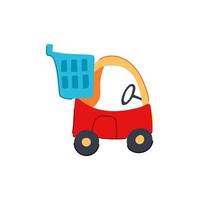 discount cart toy cartoon illustration vector