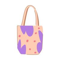 cloth eco friendly shopping bag cartoon illustration vector