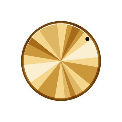 music dial knob cartoon illustration
