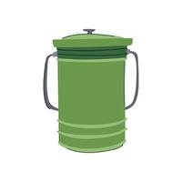 recycle compost bin cartoon illustration vector