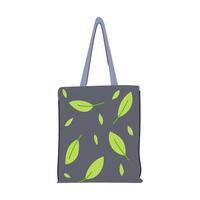 plastic eco friendly shopping bag cartoon illustration vector