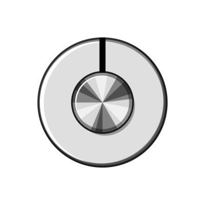 level dial knob cartoon illustration