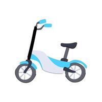 fun electric scooter cartoon illustration vector