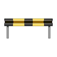 safety guard rails cartoon illustration vector