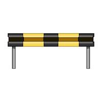 safety guard rails cartoon illustration vector