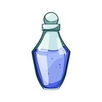 vial potion bottle cartoon illustration vector