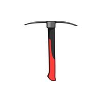 chisel pickaxe cartoon illustration vector