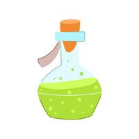 elixir potion bottle cartoon illustration vector