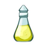 poison potion bottle cartoon illustration vector