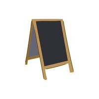 sign outdoor chalkboard cartoon illustration vector