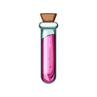 magic potion bottle cartoon illustration vector