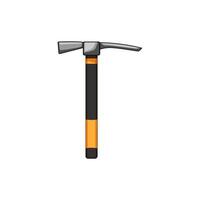 rock pickaxe cartoon illustration vector