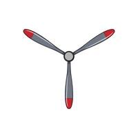 plane propeller cartoon illustration vector