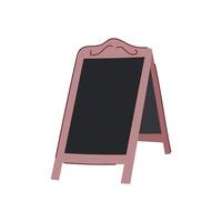 menu outdoor chalkboard cartoon illustration vector