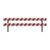 street guard rails cartoon illustration vector