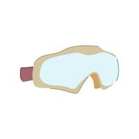 protect safety goggles cartoon illustration vector