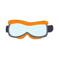 work safety goggles cartoon illustration vector