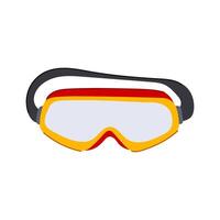 lab safety goggles cartoon illustration vector