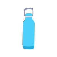 mockup reusable water bottle cartoon illustration vector