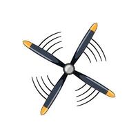fan propeller cartoon illustration vector