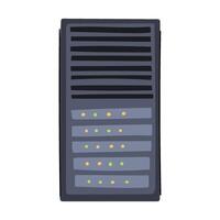 computer server rack cartoon illustration vector