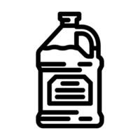 solvente seco limpieza línea icono ilustración vector