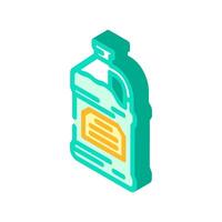 solvent dry cleaning isometric icon illustration vector