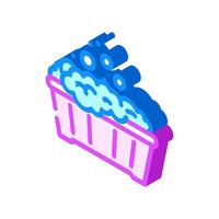 delicate fabrics dry cleaning isometric icon illustration vector