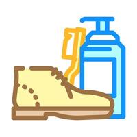 suede cleaning color icon illustration vector