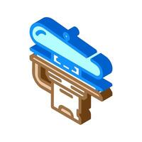 pressing dry cleaning isometric icon illustration vector