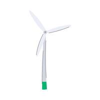 renewable wind turbine cartoon illustration vector