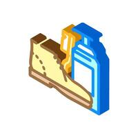 suede cleaning isometric icon illustration vector