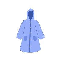 weather rain jacket cartoon illustration vector