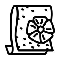 linen cleaning line icon illustration vector