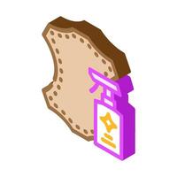 leather cleaning isometric icon illustration vector