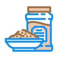 garam masala indian cuisine color icon illustration vector