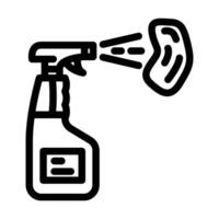 spot cleaning dry cleaning line icon illustration vector