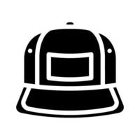 baseball cap streetwear cloth fashion glyph icon illustration vector