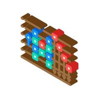 circuit quantum technology isometric icon illustration vector