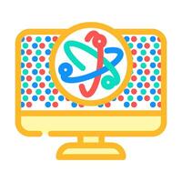 dot technology quantum color icon illustration vector