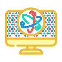 dot technology quantum color icon illustration vector