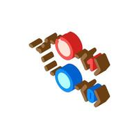 bit quantum technology isometric icon illustration vector