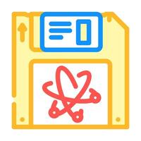 memory quantum technology color icon illustration vector