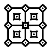 error correction quantum technology line icon illustration vector