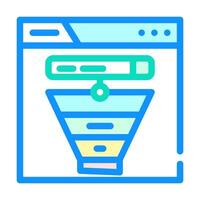 search intent seo color icon illustration vector