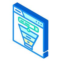 search intent seo isometric icon illustration vector